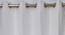 Brooklyn Window Curtains Set of 2 (White, 152 x 112 cm  (66" x 44") Curtain Size) by Urban Ladder - Design 1 Side View - 389230