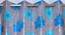 Carmello Door Curtains Set of 2 (Blue, 112 x 213 cm  (44" x 84") Curtain Size) by Urban Ladder - Design 1 Side View - 389237