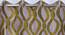 Carlotta Window Curtains Set of 2 (Green, 152 x 112 cm  (66" x 44") Curtain Size) by Urban Ladder - Design 1 Side View - 389242