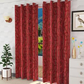 presto Red Poly Cotton Door Curtain-picture-12