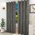 Daffie door curtains set of 2 black lp