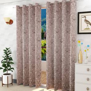 Brown Poly Cotton Door Curtain-image-49