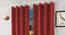 Elthea Door Curtains Set of 2 (Red, 112 x 274 cm  (44" x 108") Curtain Size) by Urban Ladder - Front View Design 1 - 389301