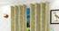 Delano Door Curtains Set of 2 (Gold, 112 x 213 cm  (44" x 84") Curtain Size) by Urban Ladder - Front View Design 1 - 389306