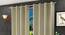 Elanie Window Curtains Set of 2 (Beige, 152 x 112 cm  (66" x 44") Curtain Size) by Urban Ladder - Front View Design 1 - 389311