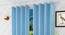 Clayton Window Curtains Set of 2 (Blue, 152 x 112 cm  (66" x 44") Curtain Size) by Urban Ladder - Front View Design 1 - 389332