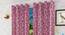Cimarron Window Curtains Set of 2 (Red, 152 x 112 cm  (66" x 44") Curtain Size) by Urban Ladder - Front View Design 1 - 389338