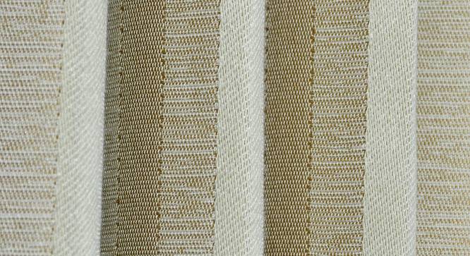 Elanie Window Curtains Set of 2 (Beige, 152 x 112 cm  (66" x 44") Curtain Size) by Urban Ladder - Cross View Design 1 - 389359