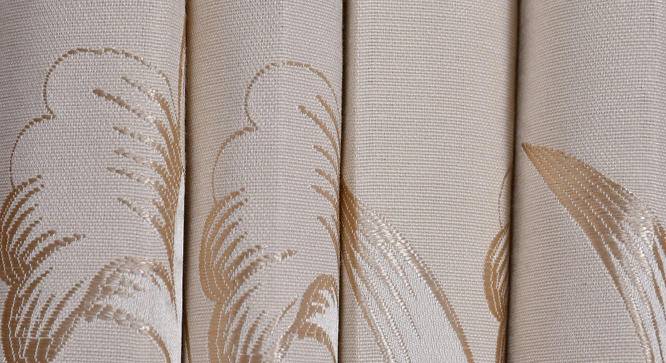 Dianthe Door Curtains Set of 2 (Beige, 112 x 213 cm  (44" x 84") Curtain Size) by Urban Ladder - Cross View Design 1 - 389360