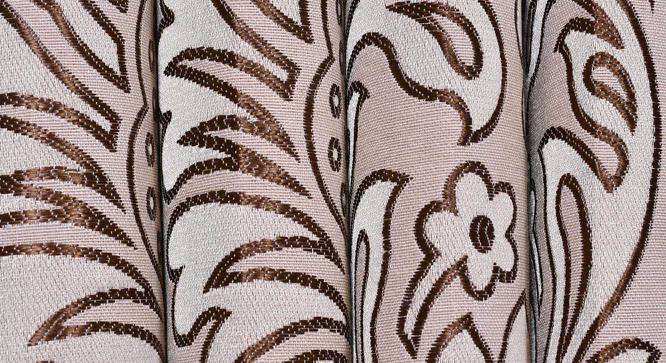 Gail Window Curtains Set of 2 (Brown, 152 x 112 cm  (66" x 44") Curtain Size) by Urban Ladder - Cross View Design 1 - 389374