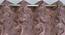 Florien Window Curtains Set of 2 (Pink, 152 x 112 cm  (66" x 44") Curtain Size) by Urban Ladder - Design 1 Side View - 389395