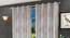 Jayce Window Curtains Set of 2 (Pink, 152 x 112 cm  (66" x 44") Curtain Size) by Urban Ladder - Front View Design 1 - 389488
