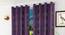 Jensen Window Curtains Set of 2 (Purple, 152 x 112 cm  (66" x 44") Curtain Size) by Urban Ladder - Front View Design 1 - 389491