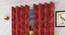 Hollie Window Curtains Set of 2 (Red, 152 x 112 cm  (66" x 44") Curtain Size) by Urban Ladder - Front View Design 1 - 389500