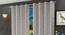 Jolanta Door Curtains Set of 2 (White, 112 x 213 cm  (44" x 84") Curtain Size) by Urban Ladder - Front View Design 1 - 389507