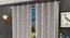 Jolanta Window Curtains Set of 2 (White, 152 x 112 cm  (66" x 44") Curtain Size) by Urban Ladder - Front View Design 1 - 389509