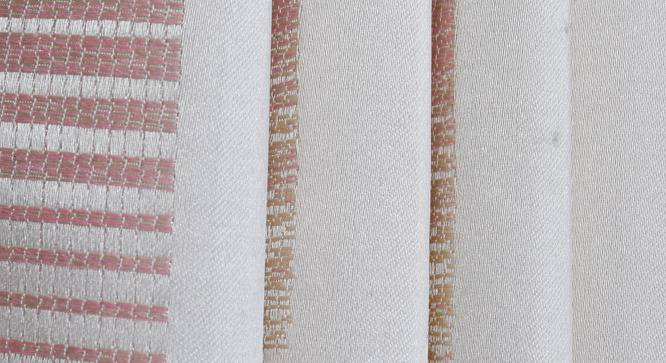 Jayce Window Curtains Set of 2 (Pink, 152 x 112 cm  (66" x 44") Curtain Size) by Urban Ladder - Cross View Design 1 - 389539