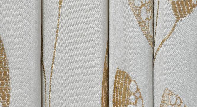 Jazmen Window Curtains Set of 2 (Gold, 152 x 112 cm  (66" x 44") Curtain Size) by Urban Ladder - Cross View Design 1 - 389548