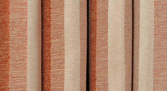 Ilianna Door Curtains Set of 2 (Rust, 112 x 213 cm  (44" x 84") Curtain Size) by Urban Ladder - Cross View Design 1 - 389552