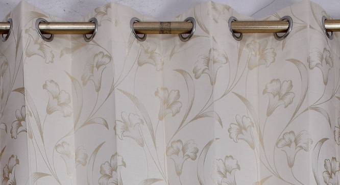 Jolanta Door Curtains Set of 2 (White, 112 x 213 cm  (44" x 84") Curtain Size) by Urban Ladder - Cross View Design 1 - 389558