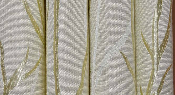 Gertrude Window Curtains Set of 2 (Green, 152 x 112 cm  (66" x 44") Curtain Size) by Urban Ladder - Cross View Design 1 - 389563