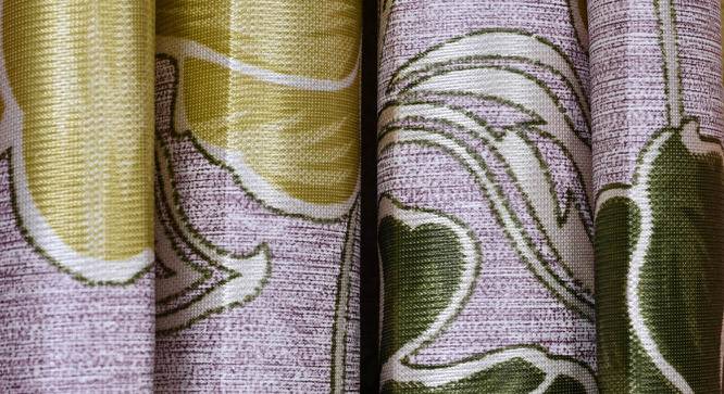 Geovanny Window Curtains Set of 2 (Green, 152 x 112 cm  (66" x 44") Curtain Size) by Urban Ladder - Cross View Design 1 - 389581