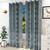 Laurette door curtains set of 2 grey lp