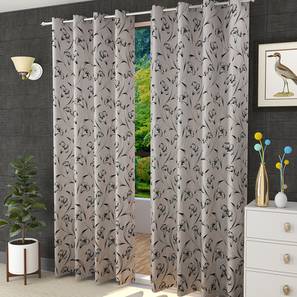 presto Black Poly Cotton Window Curtain-picture-14