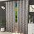 Loreene door curtains set of 2 black lp