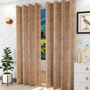 Kids Curtain Design Gold Poly Cotton Door Curtain