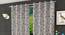 Loreene Window Curtains Set of 2 (Black, 152 x 112 cm  (66" x 44") Curtain Size) by Urban Ladder - Front View Design 1 - 389720