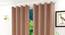 Logan Door Curtains Set of 2 (Brown, 112 x 274 cm  (44" x 108") Curtain Size) by Urban Ladder - Front View Design 1 - 389729