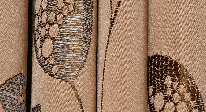 Lorenia Door Curtains Set of 2 (Brown, 112 x 274 cm  (44" x 108") Curtain Size) by Urban Ladder - Cross View Design 1 - 389744