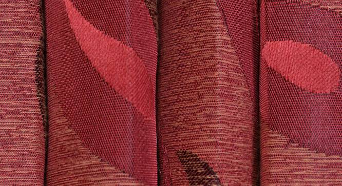 Laurentina Window Curtains Set of 2 (Red, 152 x 112 cm  (66" x 44") Curtain Size) by Urban Ladder - Cross View Design 1 - 389751