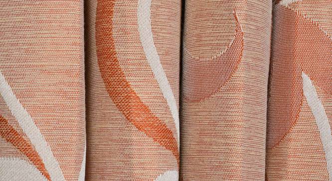 Lourence Window Curtains Set of 2 (Rust, 152 x 112 cm  (66" x 44") Curtain Size) by Urban Ladder - Cross View Design 1 - 389754