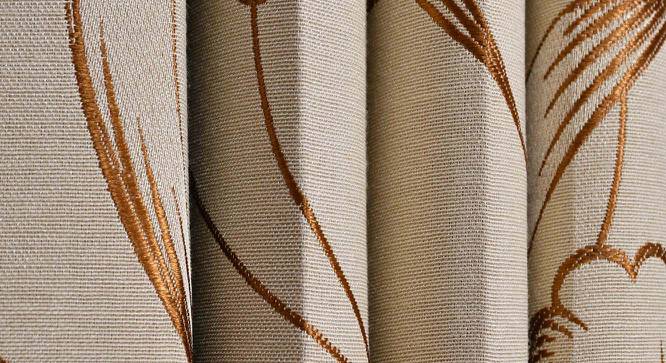 Lyndall Window Curtains Set of 2 (Gold, 152 x 112 cm  (66" x 44") Curtain Size) by Urban Ladder - Cross View Design 1 - 389766