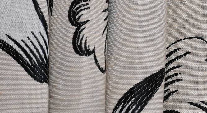 Loreene Door Curtains Set of 2 (Black, 112 x 274 cm  (44" x 108") Curtain Size) by Urban Ladder - Cross View Design 1 - 389768