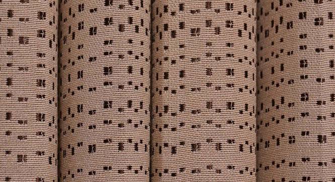 Logan Door Curtains Set of 2 (Brown, 112 x 274 cm  (44" x 108") Curtain Size) by Urban Ladder - Cross View Design 1 - 389778