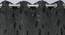 Laurita Door Curtains Set of 2 (Black, 112 x 274 cm  (44" x 108") Curtain Size) by Urban Ladder - Design 1 Side View - 389790