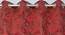 Laurentina Window Curtains Set of 2 (Red, 152 x 112 cm  (66" x 44") Curtain Size) by Urban Ladder - Design 1 Side View - 389800