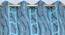 Leina Door Curtains Set of 2 (Blue, 112 x 213 cm  (44" x 84") Curtain Size) by Urban Ladder - Design 1 Side View - 389804