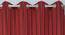 Lindal Door Curtains Set of 2 (Red, 112 x 213 cm  (44" x 84") Curtain Size) by Urban Ladder - Design 1 Side View - 389807