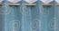 Lansing Window Curtains Set of 2 (Blue, 152 x 112 cm  (66" x 44") Curtain Size) by Urban Ladder - Design 1 Side View - 389834