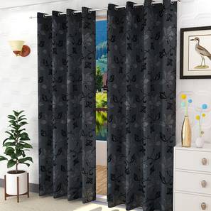 Valentin door curtains set of 2 black lp
