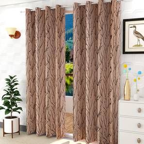 Brown Poly Cotton Door Curtain-image-43