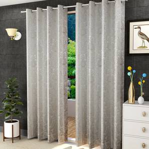 White Curtains Design White Poly Cotton Window Curtain