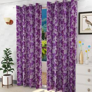 Romilda door curtains set of 2 purple lp