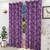 Romilda door curtains set of 2 purple lp
