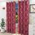 Vedette door curtains set of 2 red lp
