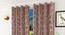 Sallyanne Door Curtains Set of 2 (Pink, 112 x 274 cm  (44" x 108") Curtain Size) by Urban Ladder - Front View Design 1 - 389933